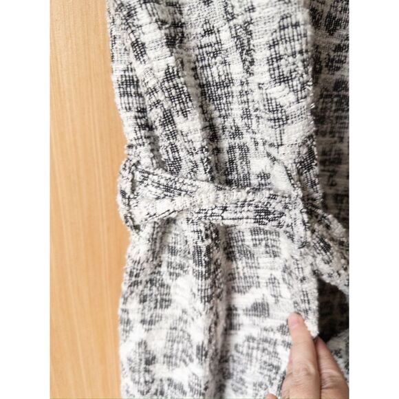 Dolan - Anthropologie Left Coast Taleen Textured Midi Dress belted with slit. - Picture 3 of 10